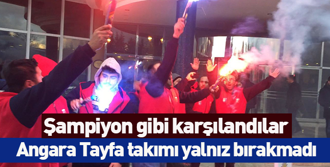 Şampiyon gibi karşılandılar