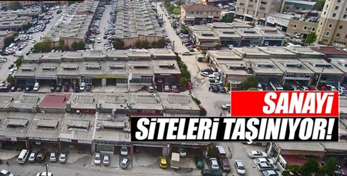 Sanayi siteleri şehir dışına