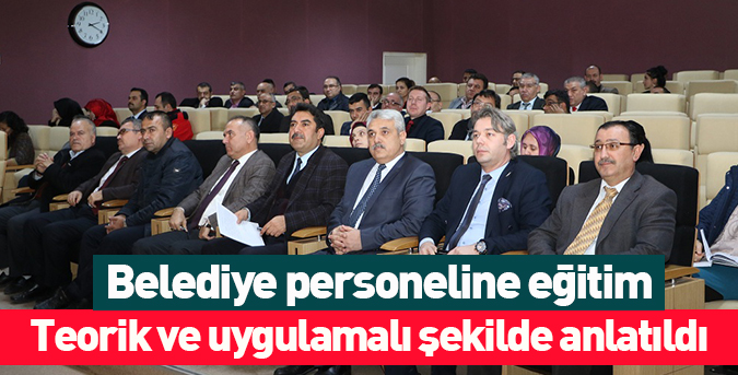 Belediye personeline eğitim