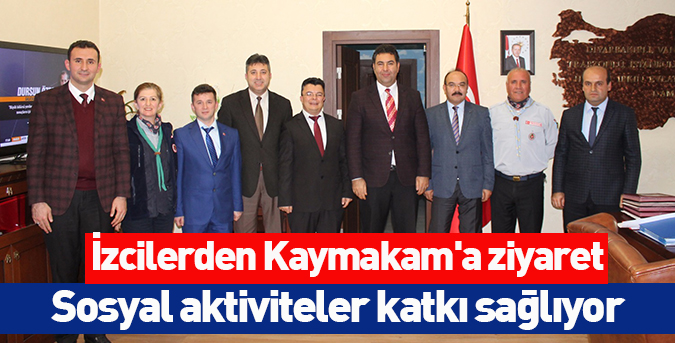 İzcilerden Kaymakam'a ziyaret