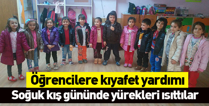 Öğrencilere kıyafet yardımı