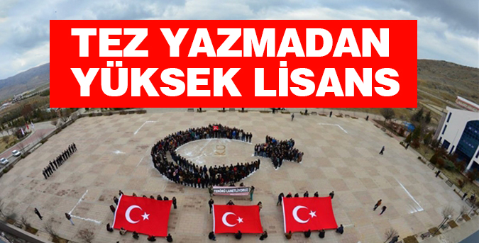 Tez yazmadan Yüksek Lisans şansı