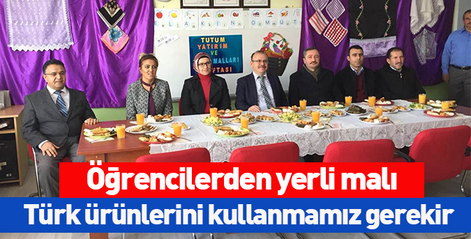 Öğrencilerden yerli malı