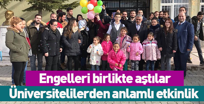 Engelleri birlikte aştılar