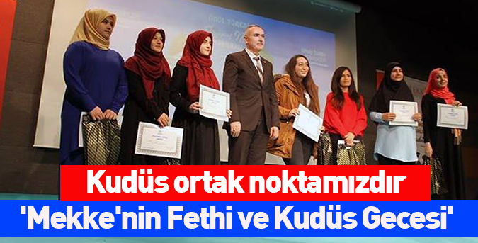 Kudüs ortak noktamızdır