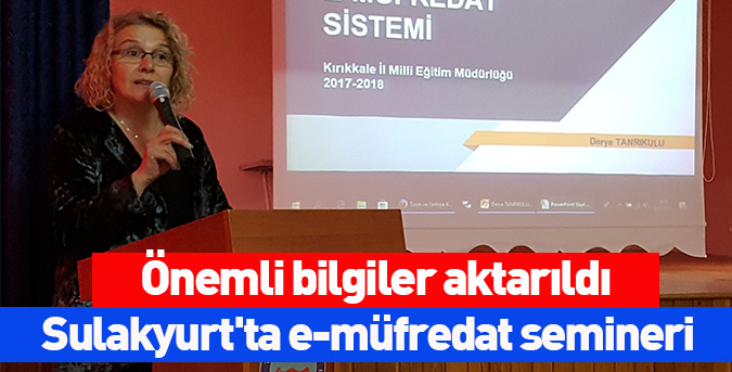 Sulakyurt'ta e-müfredat semineri