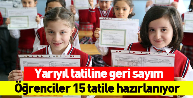 Yarıyıl tatiline geri sayım