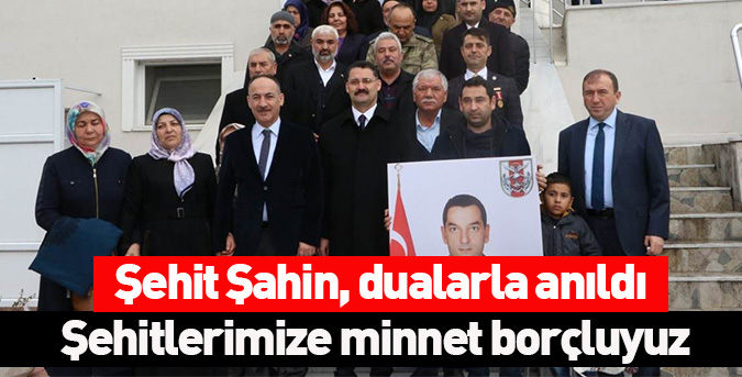 Şehitlerimize minnet borçluyuz