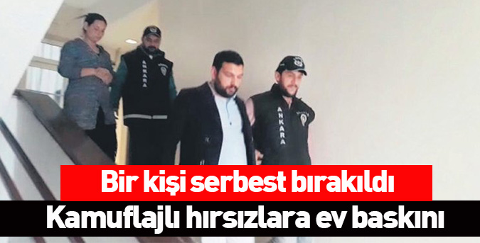 Kamuflajlı hırsızlara ev baskını