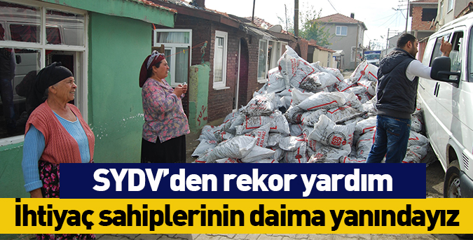 SYDV’den rekor yardım