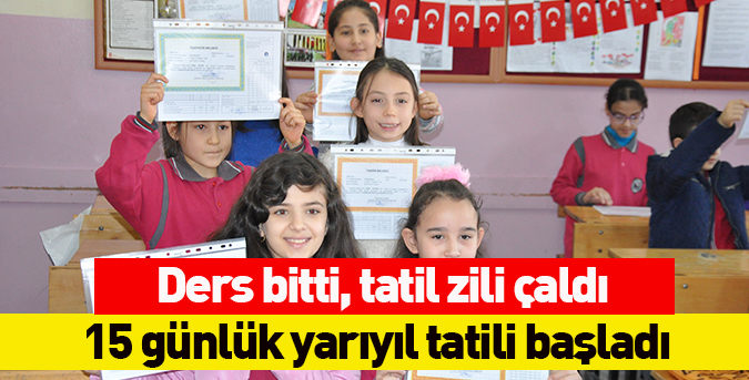 Ders bitti, tatil zili çaldı