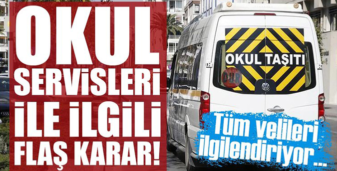 Okul servisine 15 dakika kuralı