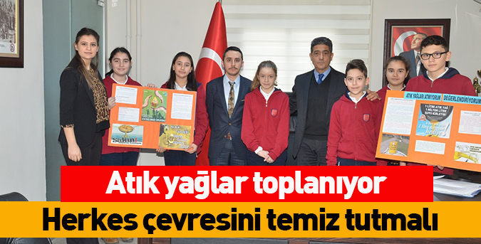 Atık yağlar toplanıyor