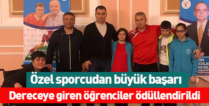 Özel sporcudan büyük başarı