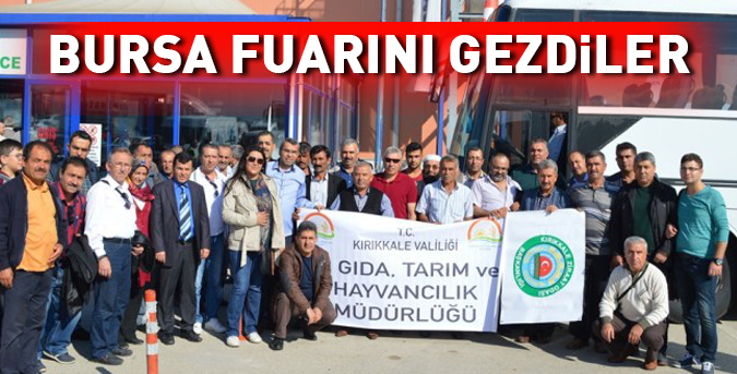 Bursa fuarını gezdiler