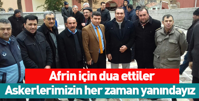 Afrin için dua ettiler