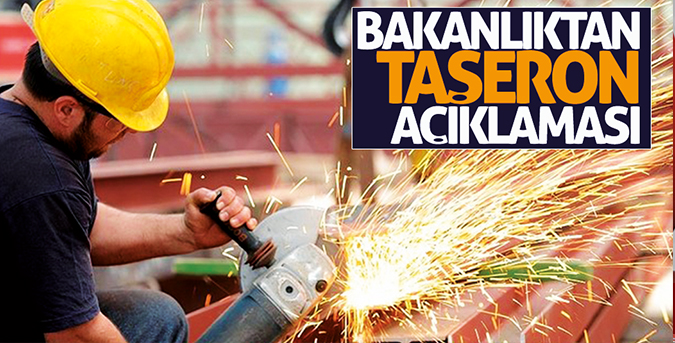 Bakanlıktan taşeron açıklaması