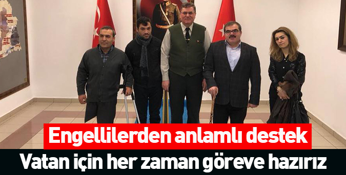 Engellilerden anlamlı destek