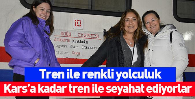 Tren ile renkli yolculuk