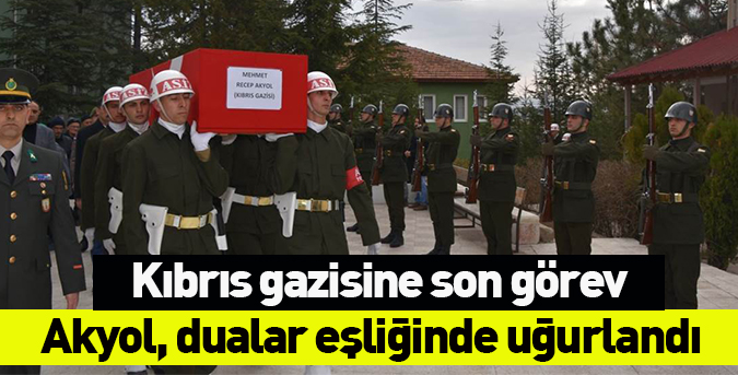 Kıbrıs gazisine son görev