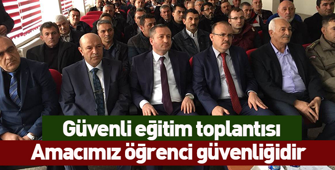 Güvenli eğitim toplantısı