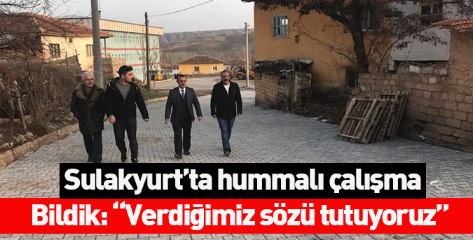 Sulakyurt’ta hummalı çalışma