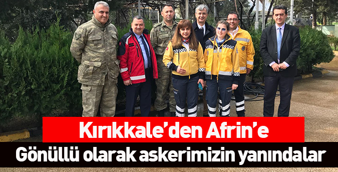 Gönüllüler Afrin’de