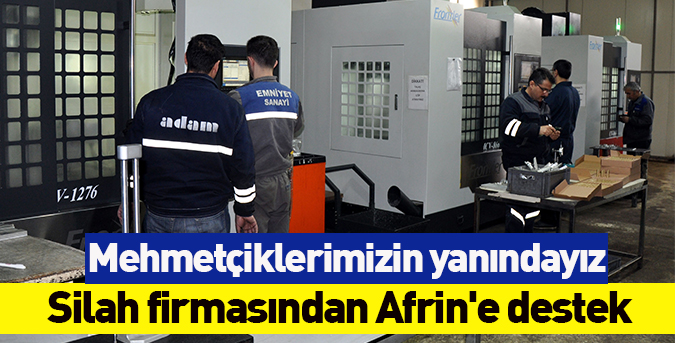 Silah firmasından Afrin'e destek