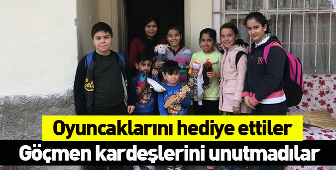 Göçmen kardeşlerini unutmadılar