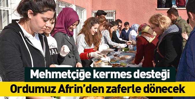 Mehmetçiğe kermes desteği