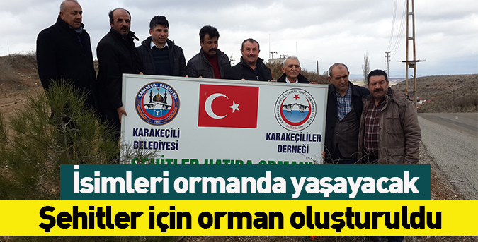 İsimleri ormanda yaşayacak