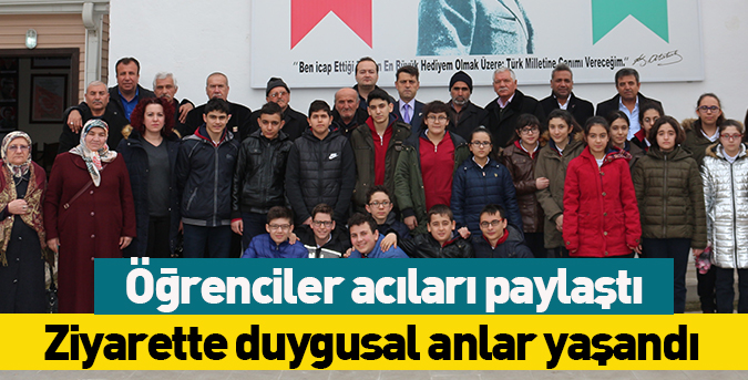 Öğrenciler acıları paylaştı