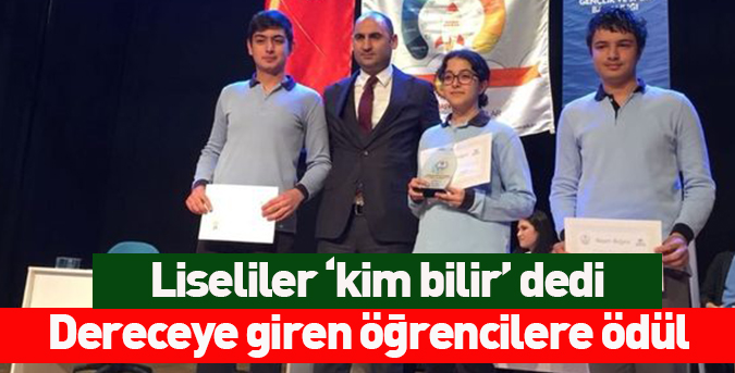 Liseliler ‘kim bilir’ dedi