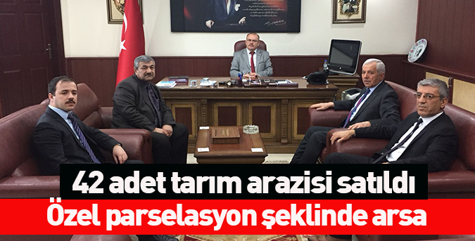 42 adet tarım arazisi satıldı