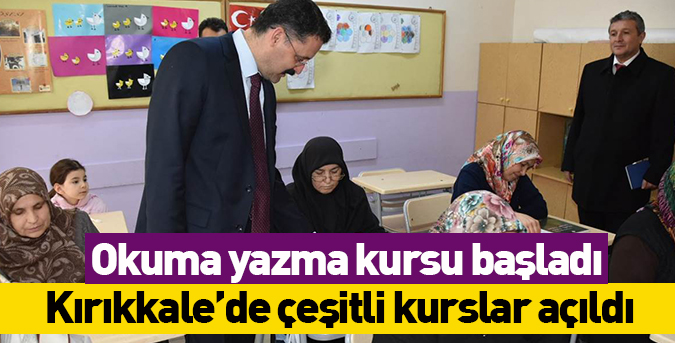 Okuma yazma kursu başladı