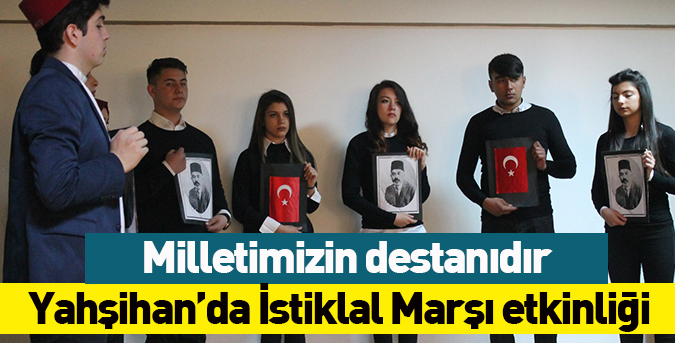 Yahşihan’da İstiklal Marşı etkinliği