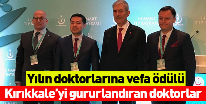 Yılın doktorlarına vefa ödülü