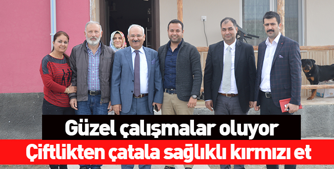 Çiftlikten çatala sağlıklı kırmızı et