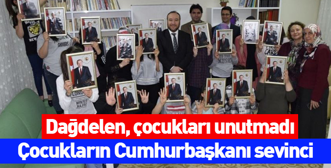 Çocukların Cumhurbaşkanı sevinci