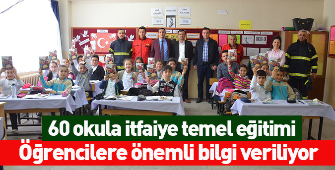 60 okula itfaiye temel eğitimi