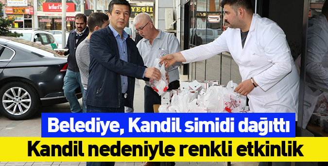 Belediye, Kandil simidi dağıttı