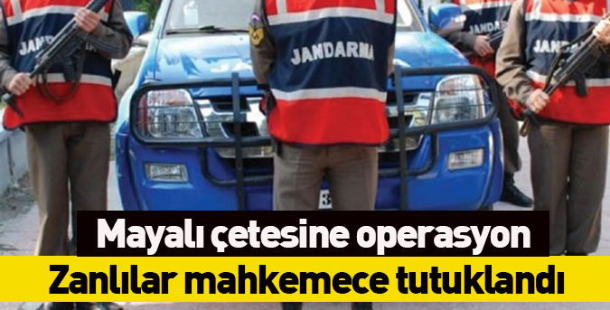 Mayalı çetesine operasyon