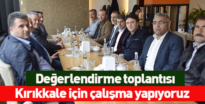 Değerlendirme toplantısı