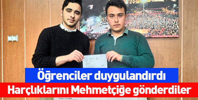 Harçlıklarını Mehmetçiğe gönderdiler