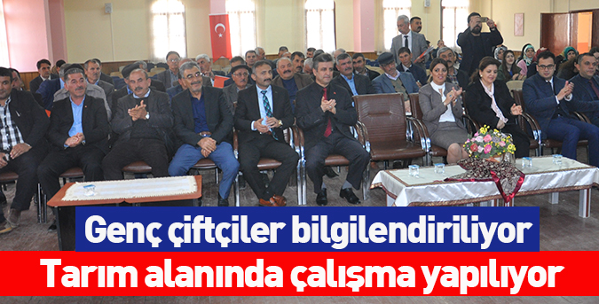 Genç çiftçiler bilgilendiriliyor