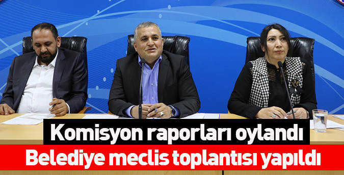 Komisyon raporları oylandı