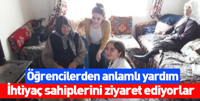 Öğrencilerden anlamlı yardım