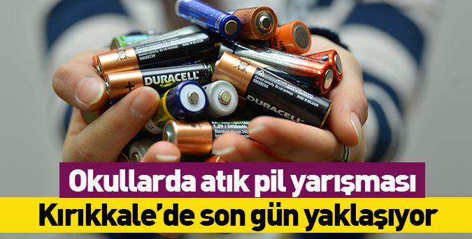 Okullarda atık pil yarışması