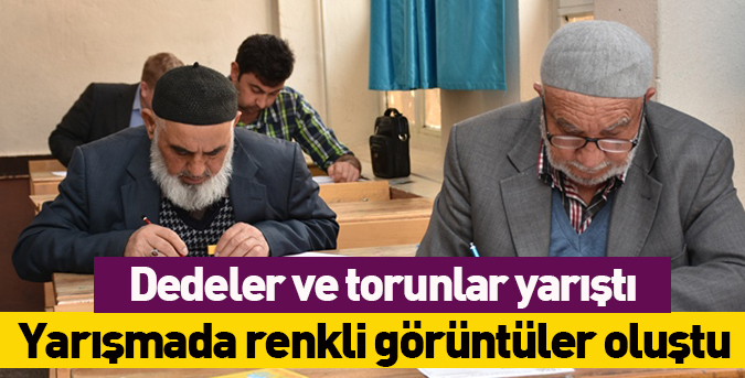 Dedeler ve torunlar yarıştı