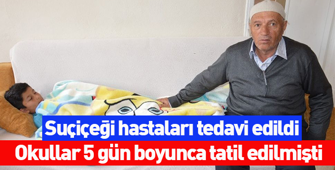 Suçiçeği hastaları tedavi edildi